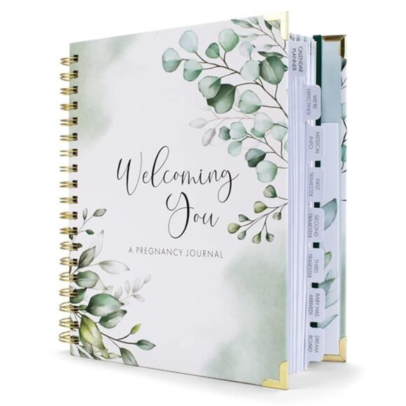 Pregnancy Journal and Memory Book with Stickers and Keepsake Pocket - Planner - Picture 1 of 7